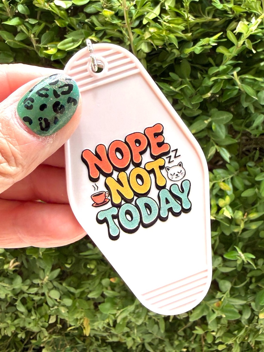 Vintage style motel key keychain humorous funny sarcastic gift idea